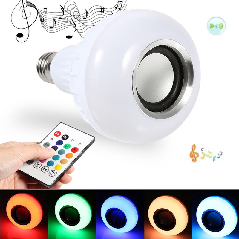 Lâmpada Fest - LED RGB Bluetooth com música integrada