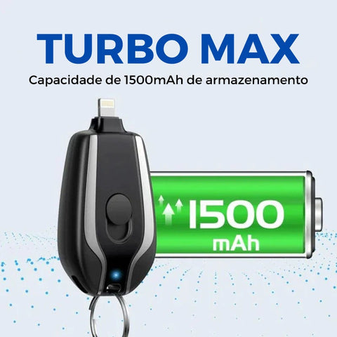 Carregador Portátil Chaveiro Ultra Rápido + FRETE GRÁTIS